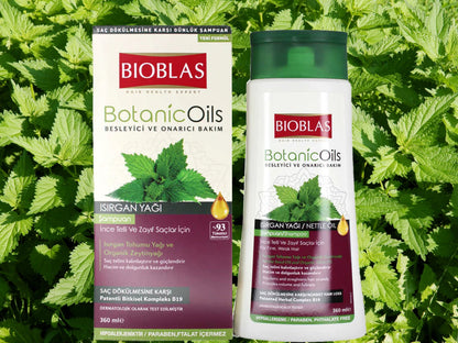 Nettle Shampoo(Bioblas) for fine and weak hair with nettle oil-360ml