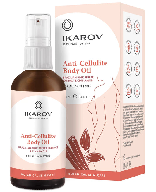 Anti-Cellulite Body Oil with Brazilian pink pepper, IKAROV, Free Alcohol, 100ml