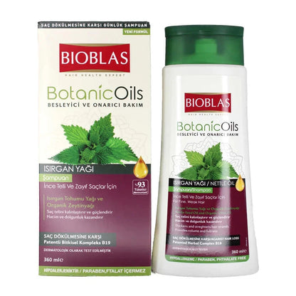 Nettle Shampoo(Bioblas) for fine and weak hair with nettle oil-360ml